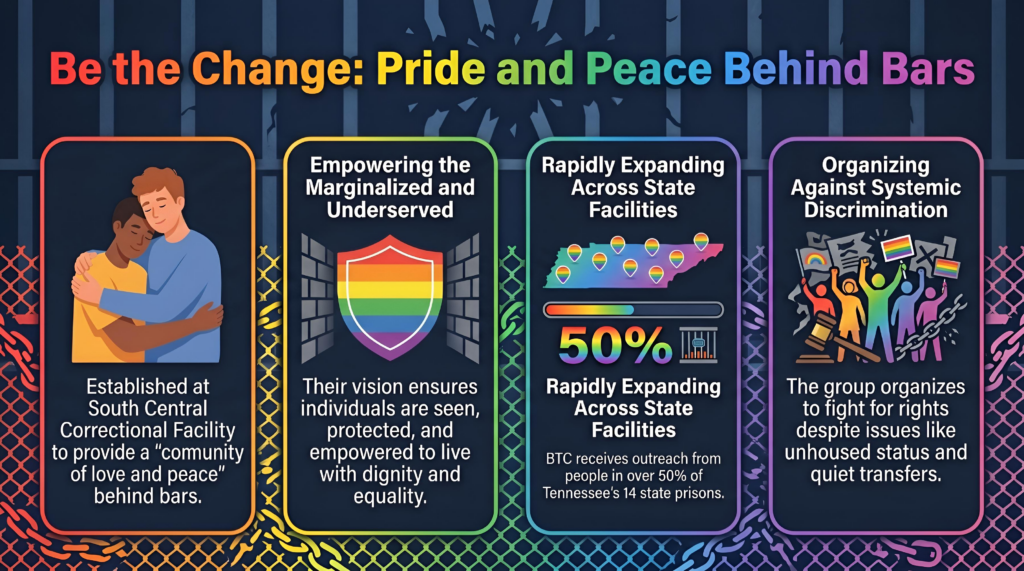 A new LGBTQ+ community network within the Tennessee prison system is one of the most significant grassroots movements for dignity and safety in the state’s correctional history.